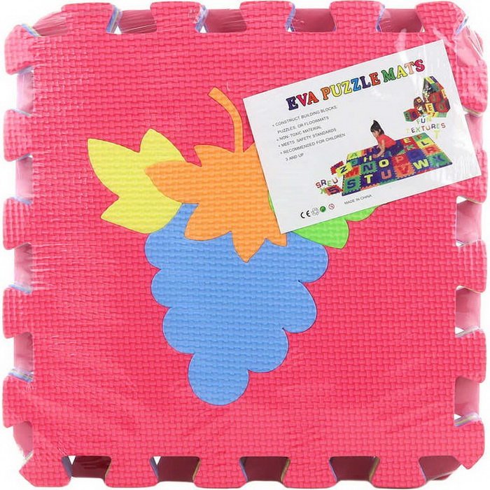 Podlahové penové puzzle Ovocie, 9 ks