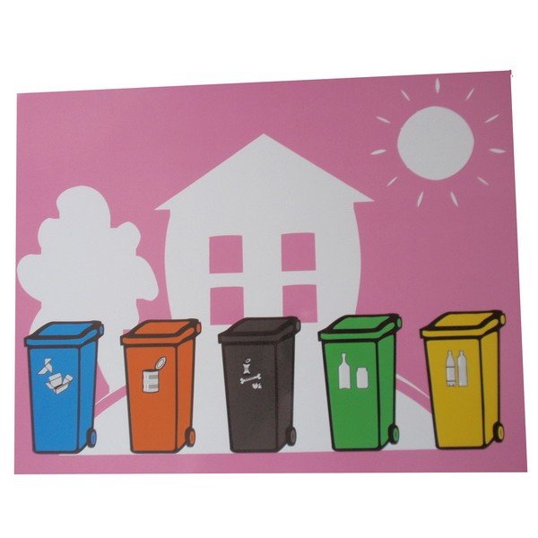 Školská magnetická hra Recyklujem, 81 ks