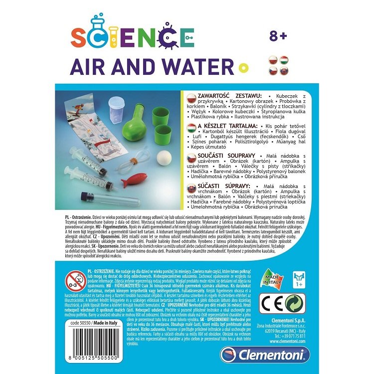 Clementoni Science - Voda a vzduch