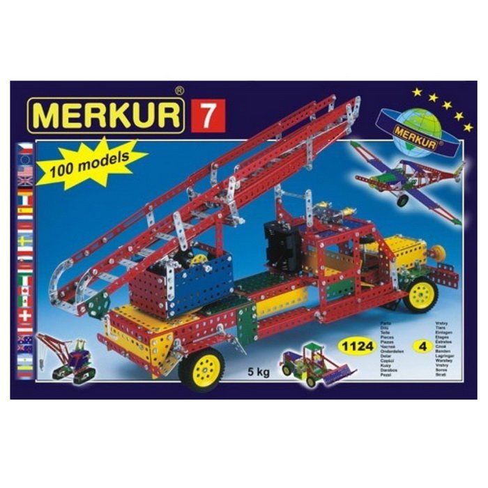 Merkur 007 stavebnica, 1335 ks, 100 modelov