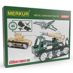 Merkur Army set, 677 ks, 40 modelov