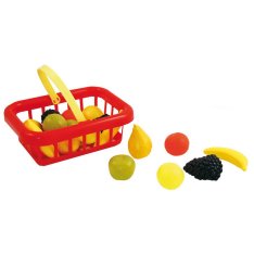 Plastový košík s ovocím, 18 ks
