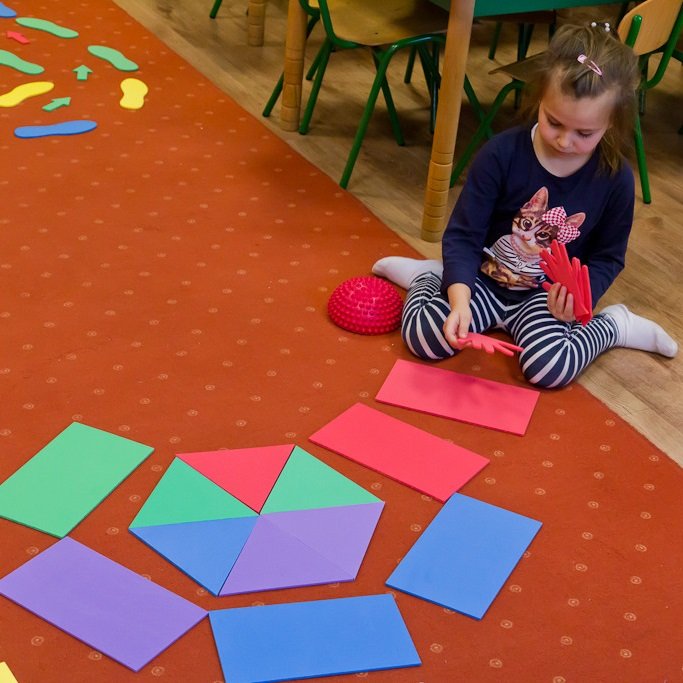 Školská pohybová sada Geometrické tvary, 40 ks