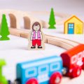 Bigjigs Toys Vláčiková dráha Osmička, 25 ks