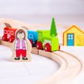 Bigjigs Toys Vláčiková dráha Osmička, 25 ks