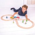 Bigjigs Toys Vláčiková dráha Osmička, 25 ks