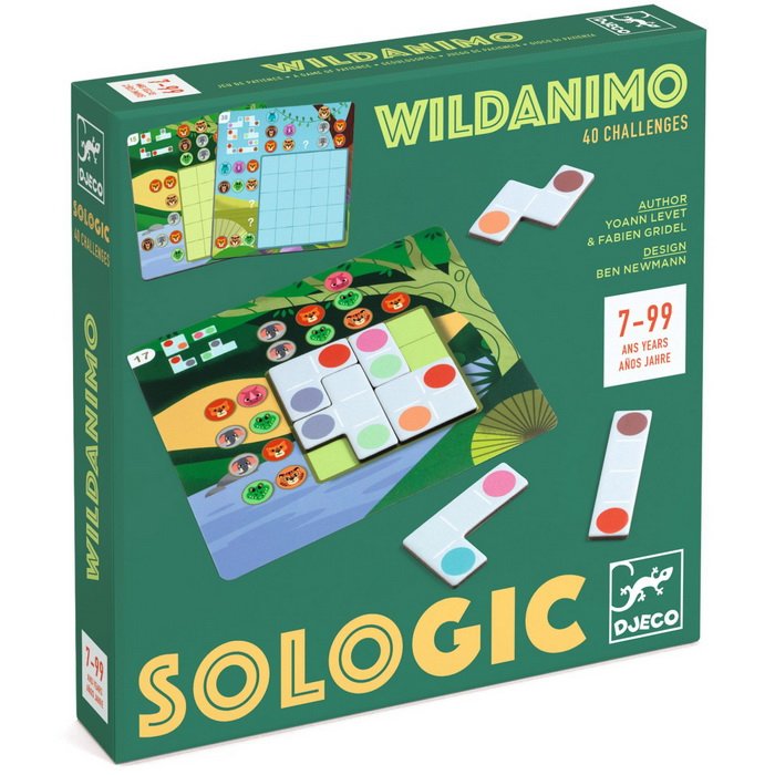 Djeco Sologic hlavolam Wildanimo, 40 rébusov
