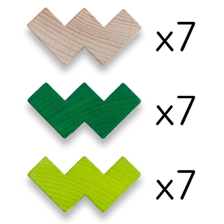 HABA Drevená stavebnica 3D zelená