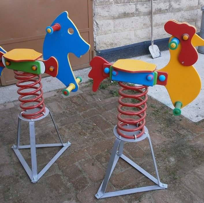 Pružinová hojdačka Koník HDPE Basic