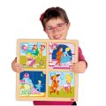 Akros Postupové puzzle Rozprávky Tri prasiatka a Popoluška, 2v1