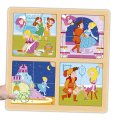 Akros Postupové puzzle Rozprávky Tri prasiatka a Popoluška, 2v1