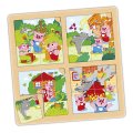 Akros Postupové puzzle Rozprávky Tri prasiatka a Popoluška, 2v1
