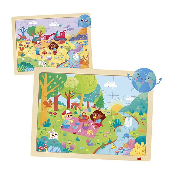 Akros Puzzle Zachráňme planétu, 4v1