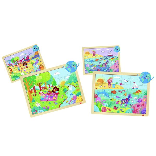Akros Puzzle Zachráňme planétu, 4v1
