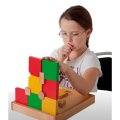 Školské drevené geometrické puzzle Vario