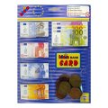 Klein Euro bankovky, mince a karta