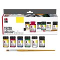 Marabu Farby na Textil, sada 6 x 15 ml
