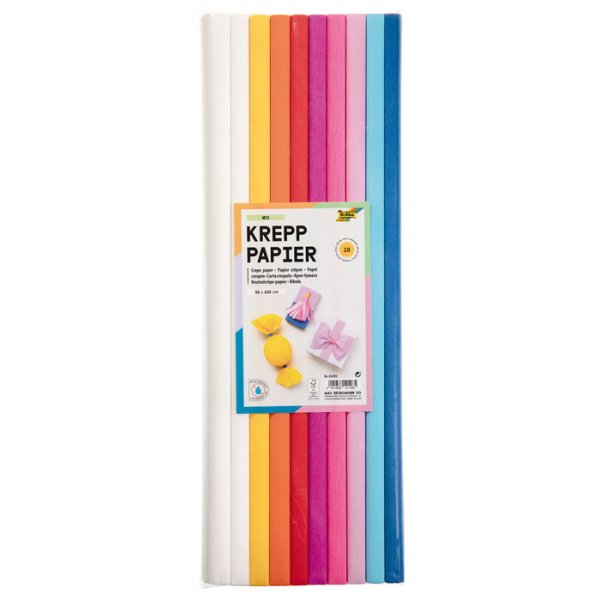 Folia Krepový papier Mix, 10 ks