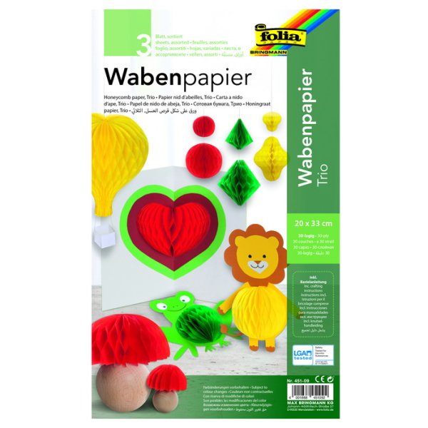 Folia Papier plastvový vrstvený  Trio, 3 ks