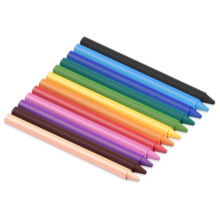 Jovi Plasticolor - dlhé pastelky guľaté 12 ks