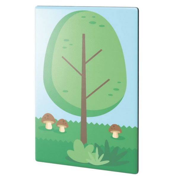 LES Nástenný panel Strom s hubami, 102 x 56 cm