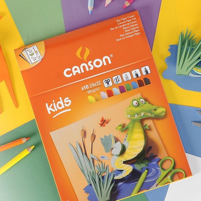 Canson Kids farebný skicár 185g/m2, 10 listov A4+