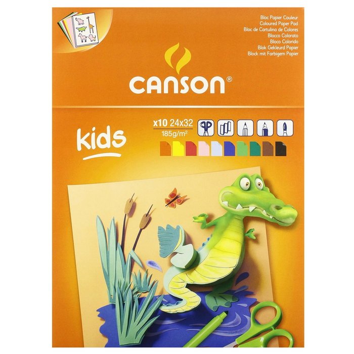Canson Kids farebný skicár 185g/m2, 10 listov A4+