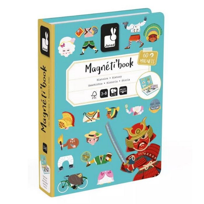 Janod Magnetická kniha História, 60 ks