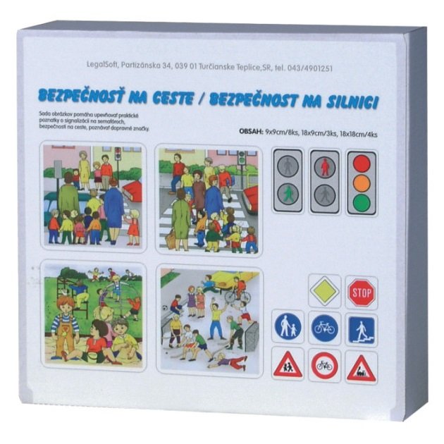 Magnetické obrázky Bezpečnosť na ceste, 15 kariet