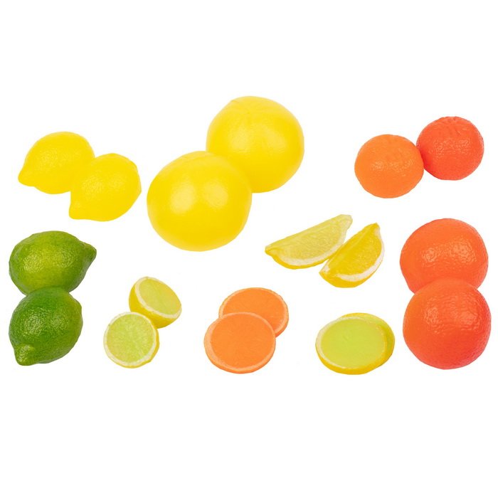 Makety citrusového ovocia, 18 ks