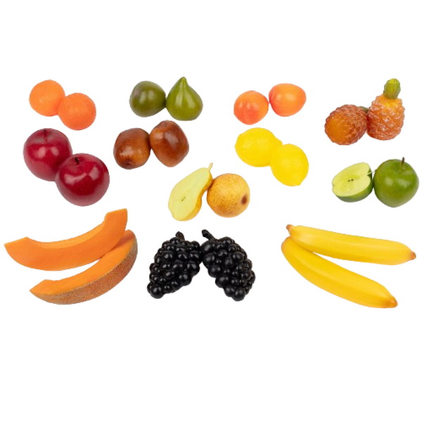 Makety plastového ovocia, 24 ks
