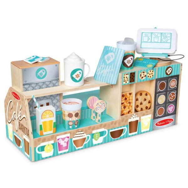 Melissa & Doug Drevená kaviareň Barista, 35 ks