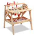 Melissa & Doug Drevený pracovný stôl s náradím, 61 ks
