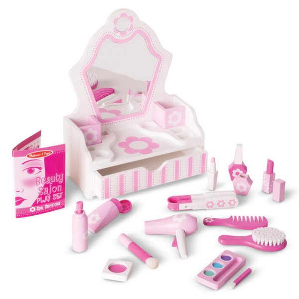 Melissa & Doug Drevený salón krásy, 18 ks