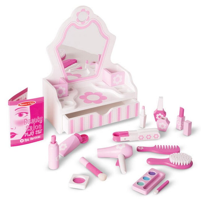 Melissa & Doug Drevený salón krásy, 18 ks