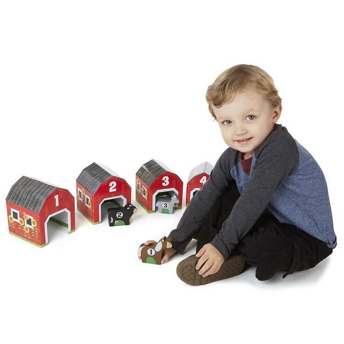 Melissa & Doug Stodoly a zvieratá - Stohovanie a triedenie, 12 ks