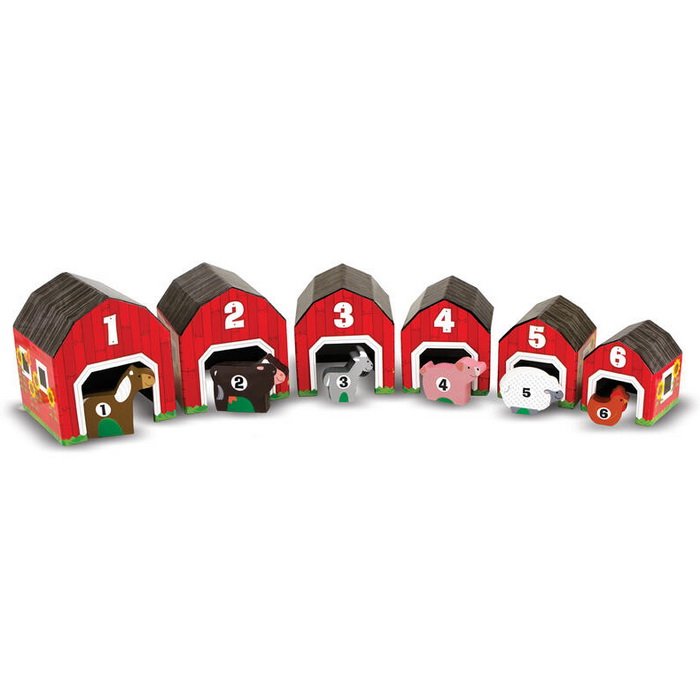 Melissa & Doug Stodoly a zvieratá - Stohovanie a triedenie, 12 ks