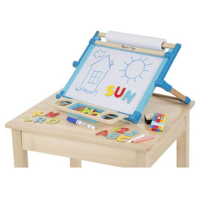 Melissa & Doug Stolná tabuľa 2v1 s príslušenstvom