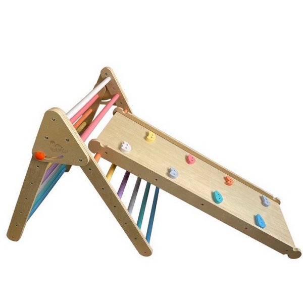 Piklerovej trojuholník s lezeckými úchytmi, 69 cm