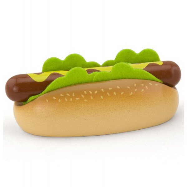 Viga Drevená sada hotdog s mliekom