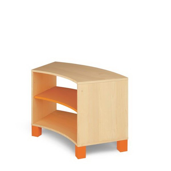 FRESH Regál oblý, výška 63 cm