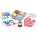 Melissa & Doug Drevený cupcake set, 25 dielov