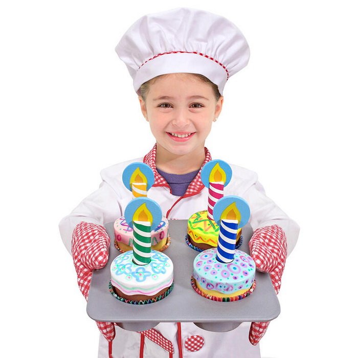 Melissa & Doug Drevený cupcake set, 25 dielov