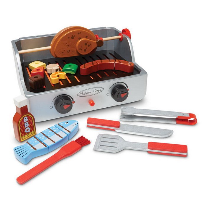 Melissa & Doug Drevený grilovací set, 25 dielov