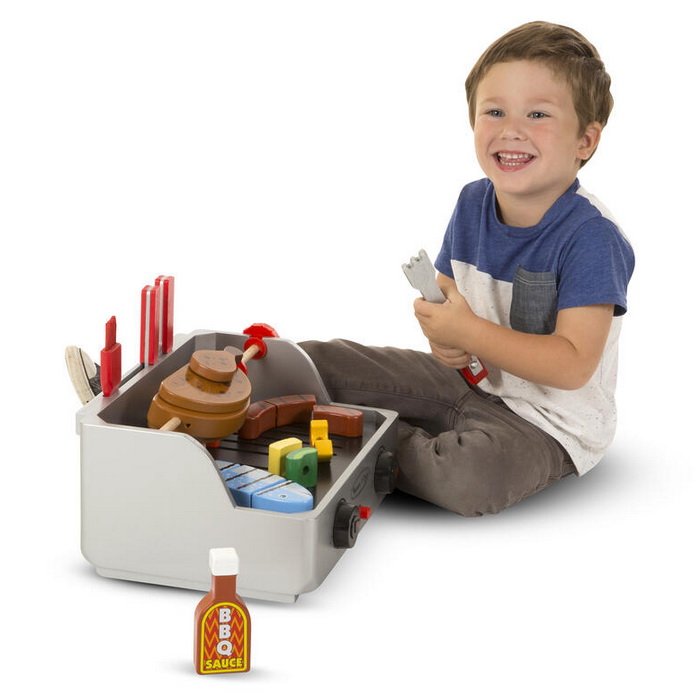 Melissa & Doug Drevený grilovací set, 25 dielov