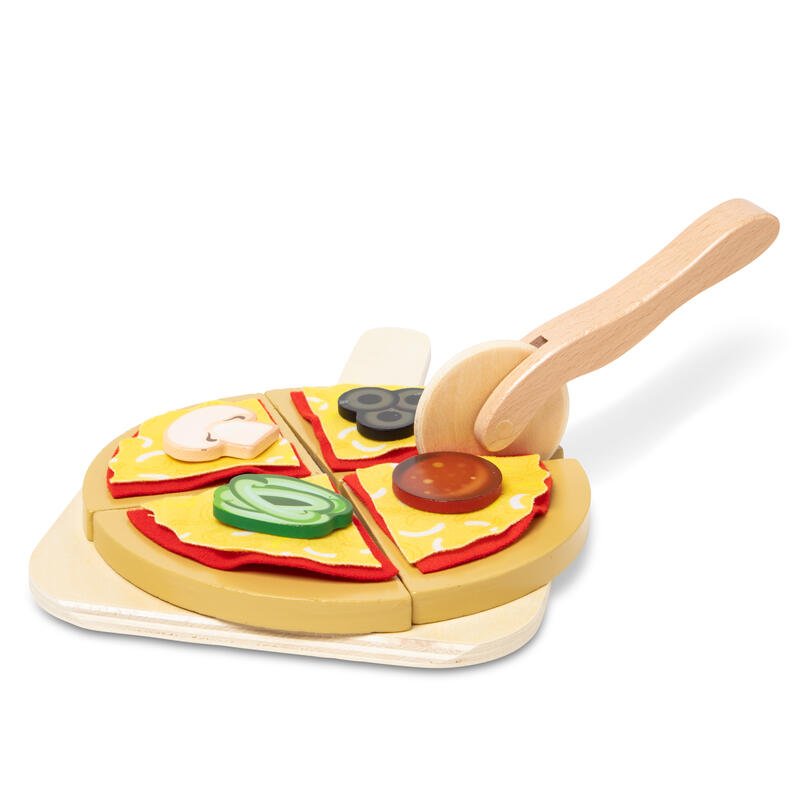 Melissa & Doug Drevený Pizza pult, 41 ks