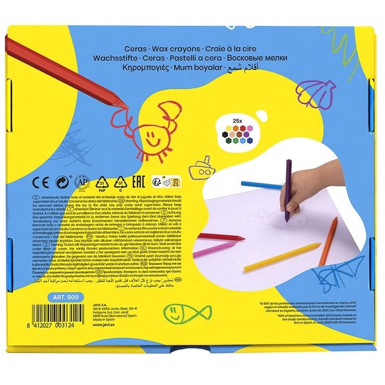 Školské balenie Jovi Plasticolor - dlhé pastelky šesťhranné 300 ks