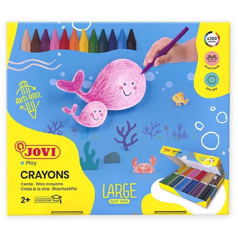 Školské balenie Jovi Plasticolor - dlhé pastelky šesťhranné 300 ks