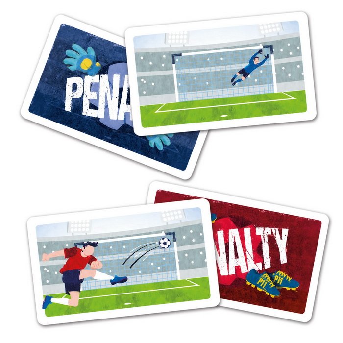 Dino Penalty - futbalová kartová hra
