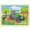 Goki Drevené puzzle Zelený traktor, 96 dielikov